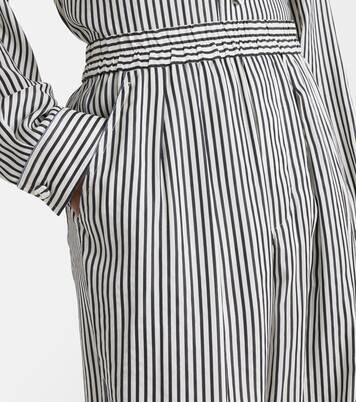 Striped silk straight pants | Tom Ford