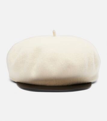 Schiebermütze VLogo aus Wolle mit Leder | Valentino