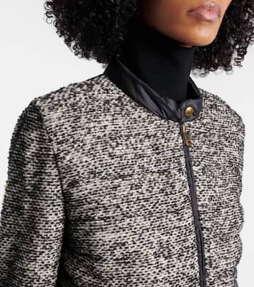 Down-paneled wool-blend jacket | Moncler