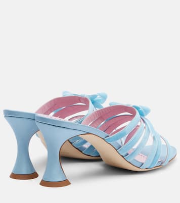 Pantoletten Clementel 70 aus Samt | Manolo Blahnik