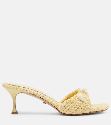 Embellished crochet mules | Mach & Mach
