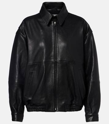 Oversize-Bluson Doran aus Leder | Nour Hammour