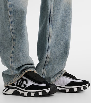 Baskets DG Country Road à empiècements en daim | Dolce&Gabbana