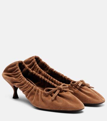 Pumps Gather Around 50 aus Veloursleder | Herbert Levine