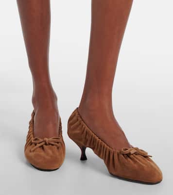 Pumps Gather Around 50 aus Veloursleder | Herbert Levine