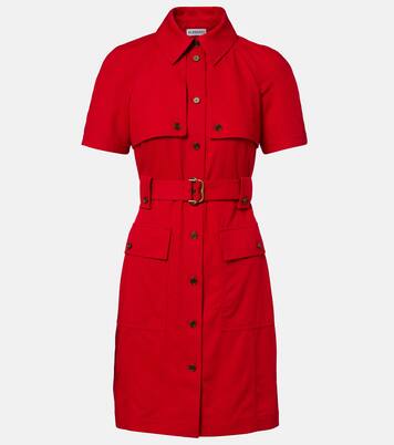 Belted wool shirt dress | Burberry