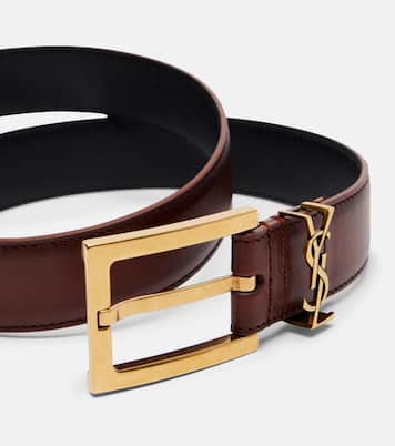 Cassandre leather belt | Saint Laurent