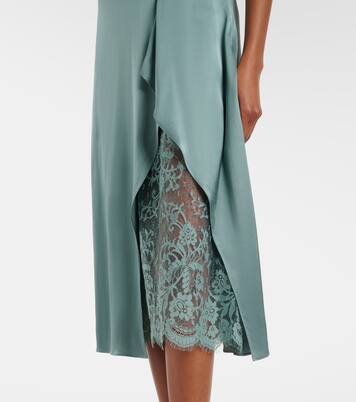 Slipdress aus Satin mit Spitze | Acne Studios