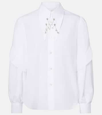 Embellished cotton shirt | Noir Kei Ninomiya