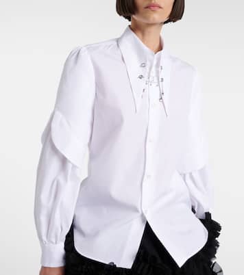 Embellished cotton shirt | Noir Kei Ninomiya