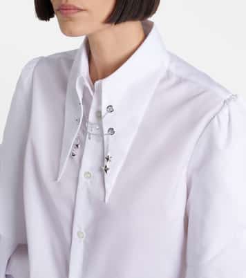 Embellished cotton shirt | Noir Kei Ninomiya
