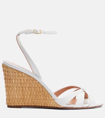 Tati leather espadrille wedges | Aquazzura