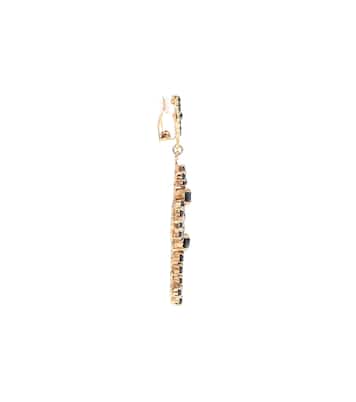Aretes Crystal Cross Drop de clip | Dolce&Gabbana