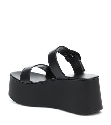 Plateausandalen aus Leder | Gianvito Rossi