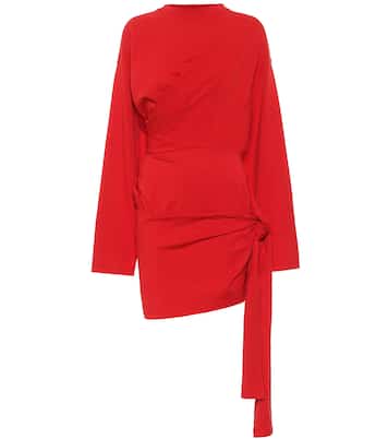Tab stretch-cotton minidress | Balenciaga
