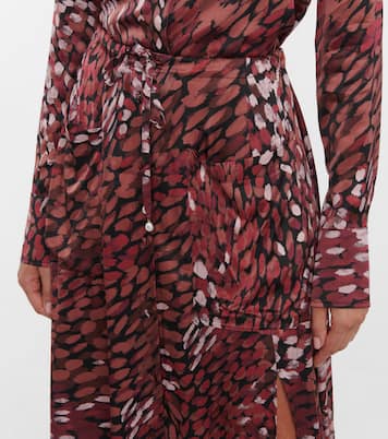 Falda midi Tandy de tiro alto estampada | Altuzarra