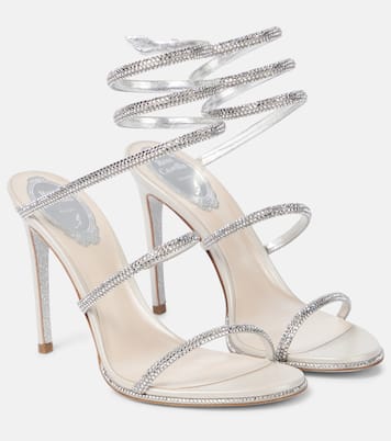 Verzierte Sandalen Cleo aus Leder | Rene Caovilla