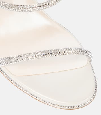 Verzierte Sandalen Cleo aus Leder | Rene Caovilla