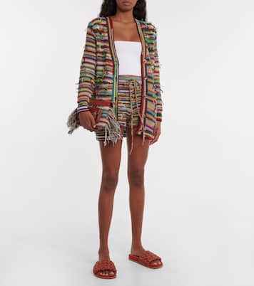 Shorts in lana e cashmere a righe | Chloé