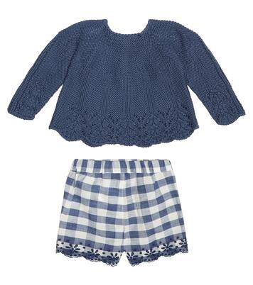 Bébé – Ensemble cardigan et short en coton | Tartine et Chocolat
