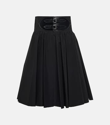 Falda de algodón con cinturón | Alaïa
