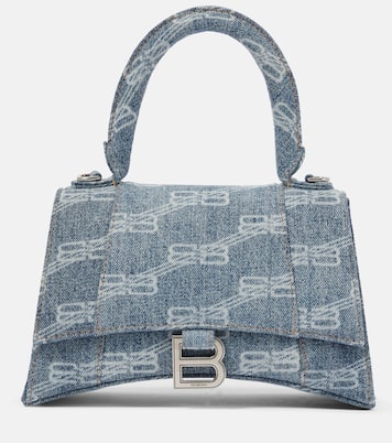 Schultertasche Hourglass aus Denim | Balenciaga