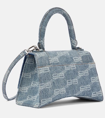 Schultertasche Hourglass aus Denim | Balenciaga