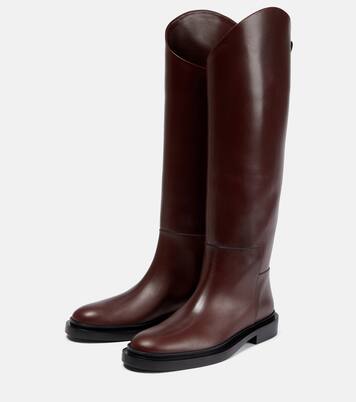 Leather riding boots | Jil Sander