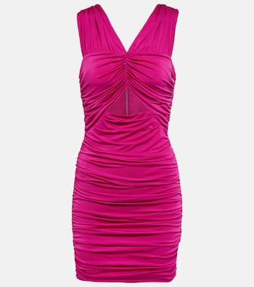 Bayana ruched cutout minidress | LoveShackFancy
