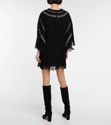 Fringe-trimmed suede tunic | Dodo Bar Or