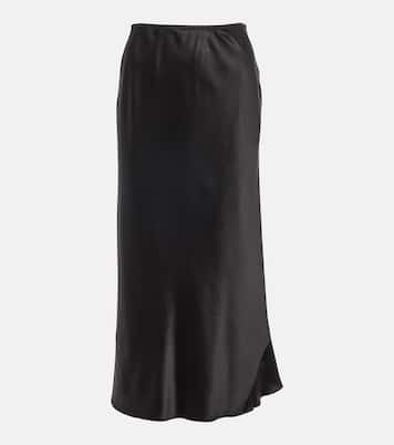 Falda midi Sense of Shine en mezcla de seda | Dorothee Schumacher
