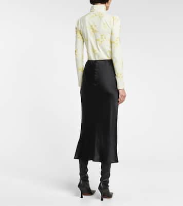 Falda midi Sense of Shine en mezcla de seda | Dorothee Schumacher