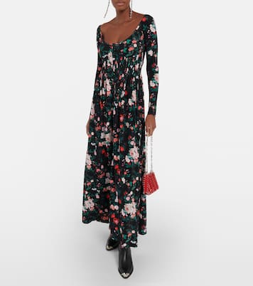 Floral corset maxi dress | Rabanne