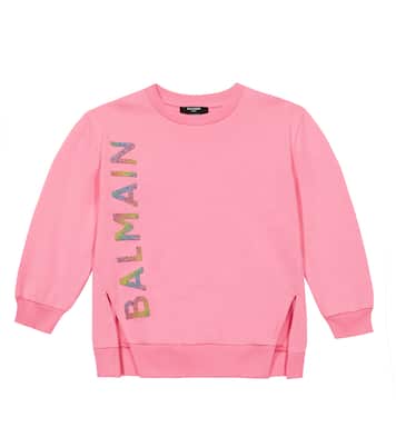 Sudadera de algodón con logo | Balmain Kids