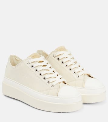 Austen suede-trimmed sneakers | Isabel Marant