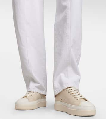 Austen suede-trimmed sneakers | Isabel Marant