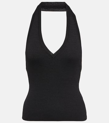 Top Ivey de seda con cuello halter | Nili Lotan