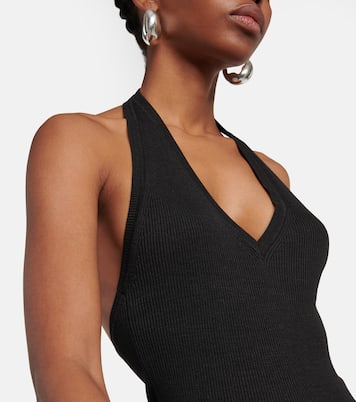 Top Ivey de seda con cuello halter | Nili Lotan