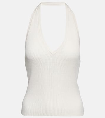 Top Ivey de seda con cuello halter | Nili Lotan