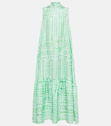 Vestido largo Oslo en sarga de seda | Asceno