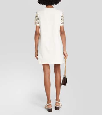 Printed silk and cotton minidress | Tory Burch