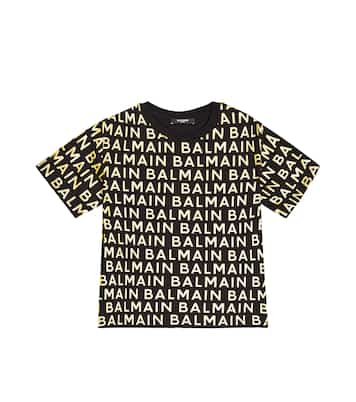 T-shirt en coton à logo | Balmain Kids