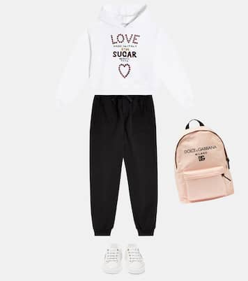 Sudadera con capucha de algodón | Dolce&Gabbana Kids
