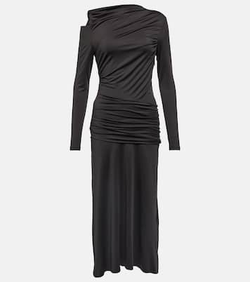 Abito midi asimmetrico in jersey | Victoria Beckham