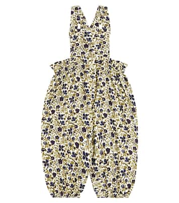 Baby - Salopette Papaye in cotone con stampa | Bonpoint