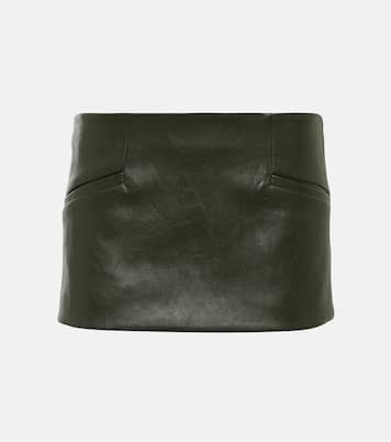 Mini-jupe Edona en cuir synthétique | Aya Muse