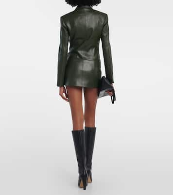 Mini-jupe Edona en cuir synthétique | Aya Muse