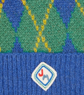 Pom-pom argyle beanie | Jellymallow