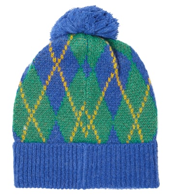 Pom-pom argyle beanie | Jellymallow