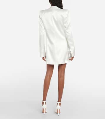 Novia - vestido blazer Leith de satén | Galvan